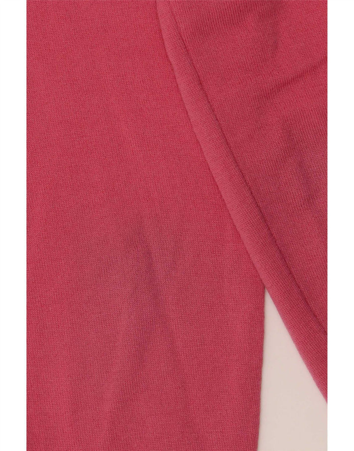Suéter feminino Fred Perry com decote em V Reino Unido 12 rosa médio