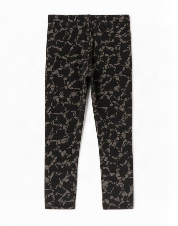 Nike Womens Capri Leggings UK 18 XL Black Geometric Cotton