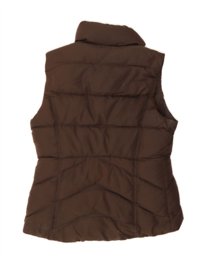 J. CREW Womens Padded Gilet UK 10 Small Brown Polyester Vintage J. Crew and Second-Hand J. Crew from Messina Hembry 