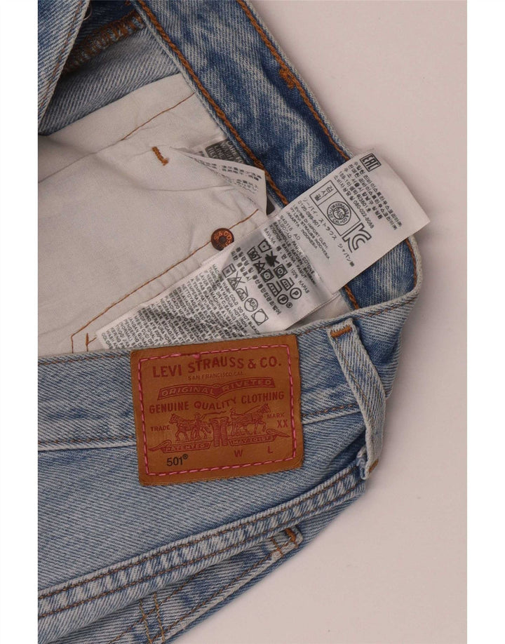 Calça jeans feminina Levi's 501 W25 algodão azul pequeno