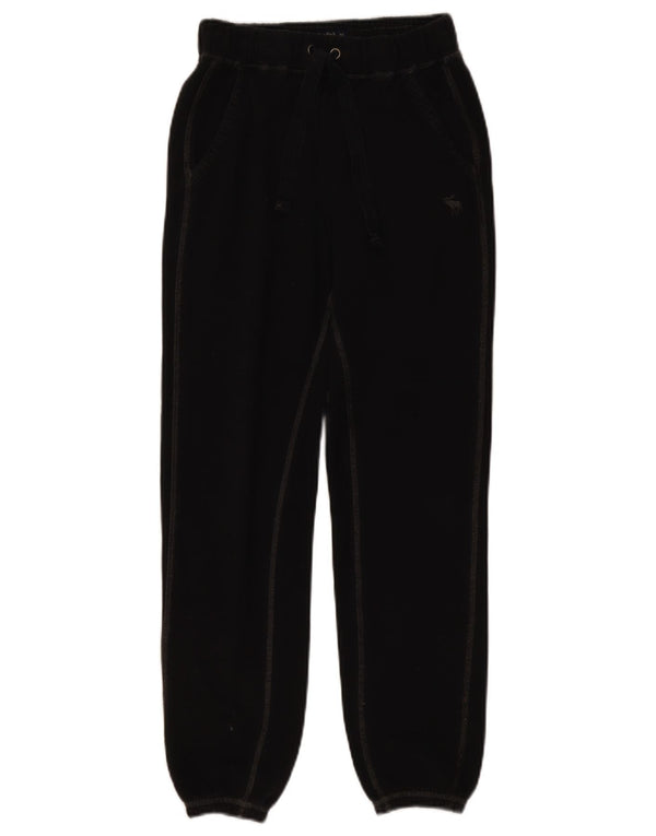 Calça esportiva feminina Abercrombie & Fitch Joggers UK 4 XS algodão preto