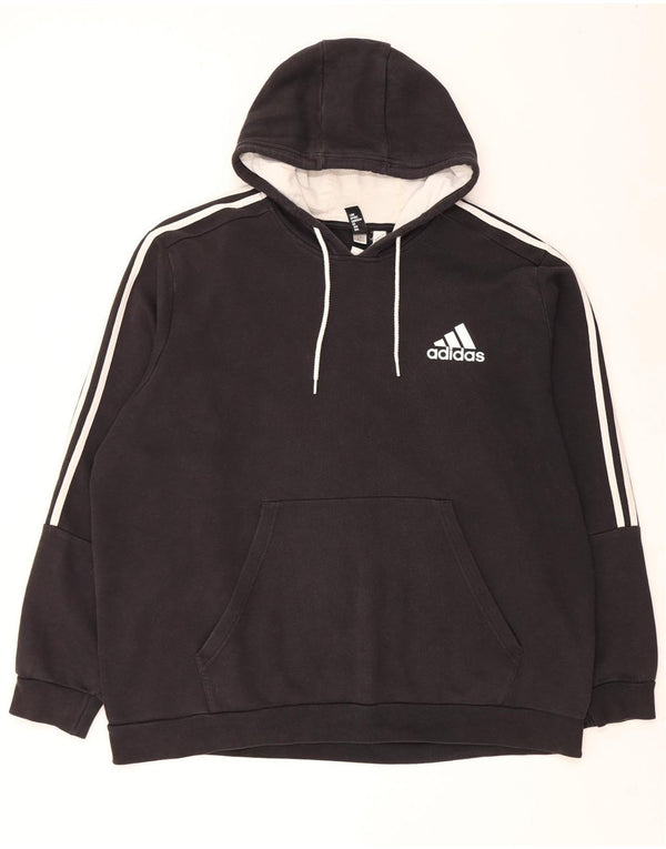 Adidas Mens Hoodie Jumper 3XL Algodão Preto