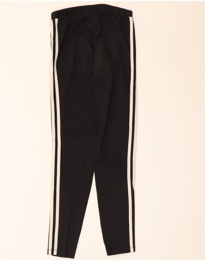 Leggings Adidas Femininas UK 8 Pequenas Algodão Preto