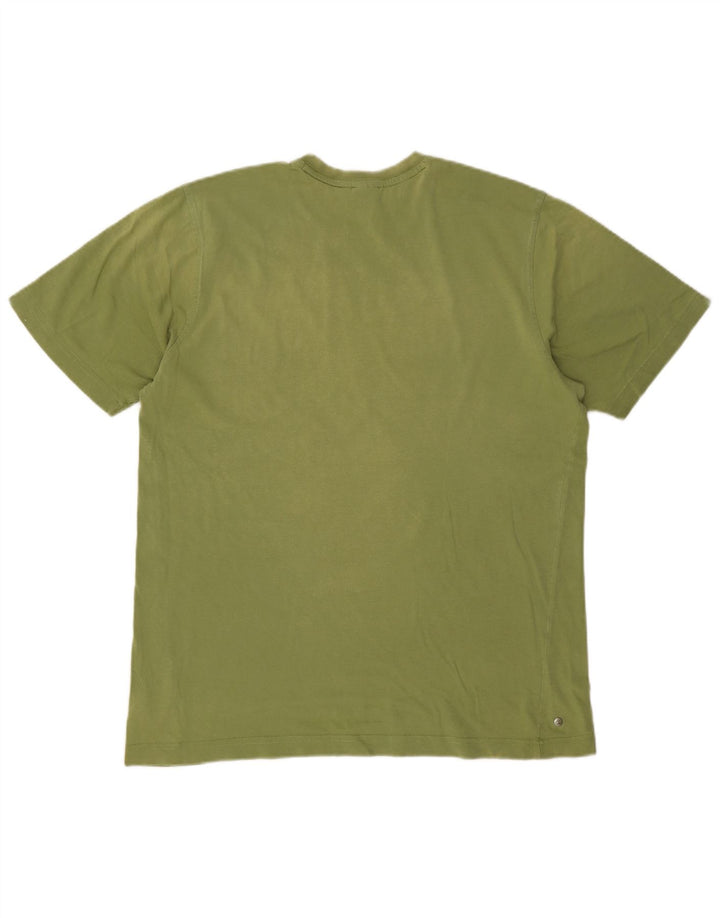 Camiseta masculina Reebok Top médio algodão verde