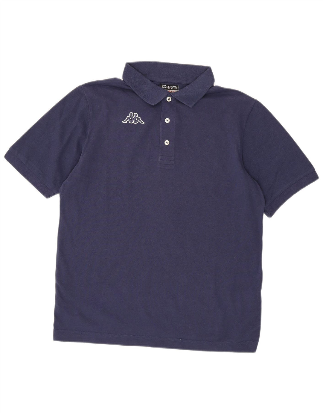 Camisa polo masculina Kappa pequena algodão azul marinho