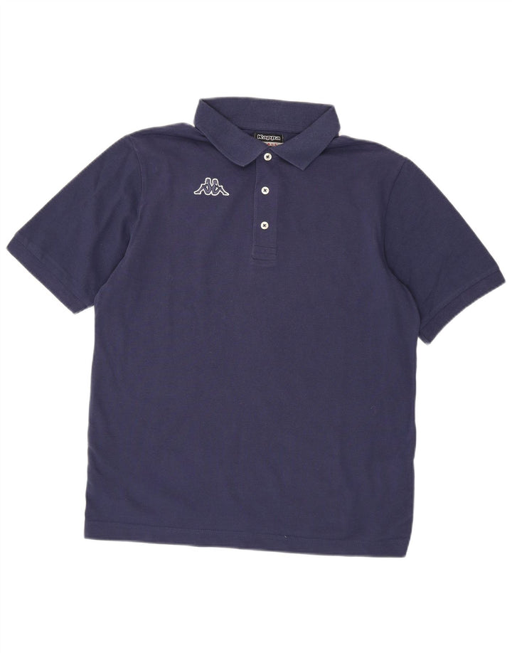 Camisa polo masculina Kappa pequena algodão azul marinho