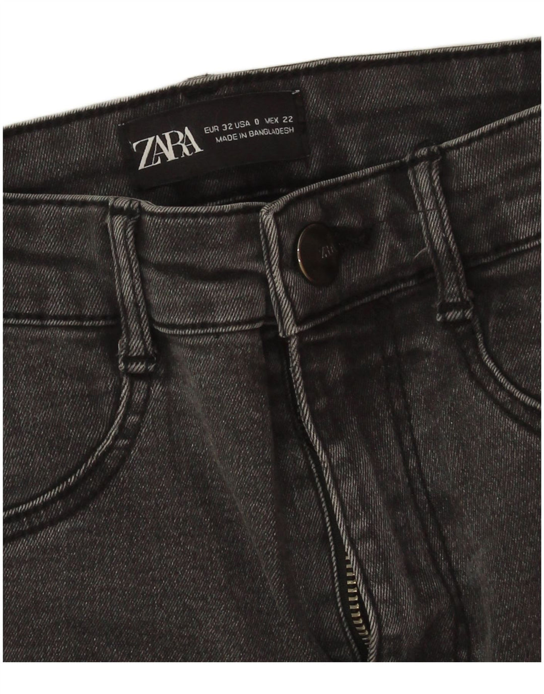 Calça jeans skinny feminina Zara EU 32 2XS W22 L27 cinza