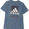Camiseta Adidas Masculina Graphic Top Azul Médio