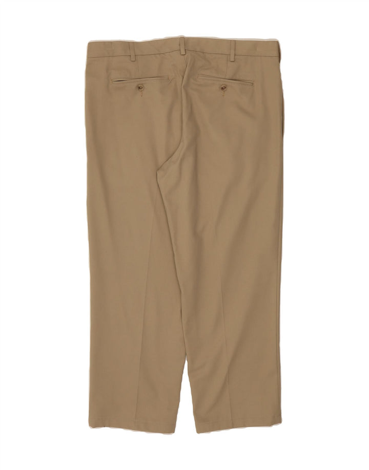 LANDS END Mens Straight Chino Trousers W38 L28 Beige Cotton Vintage Lands End and Second-Hand Lands End from Messina Hembry 