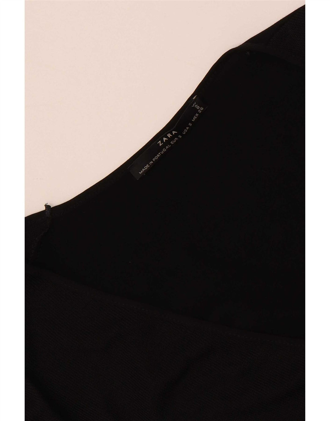 Zara Womens Oversized Top Manga Longa Reino Unido 10 Pequeno Preto