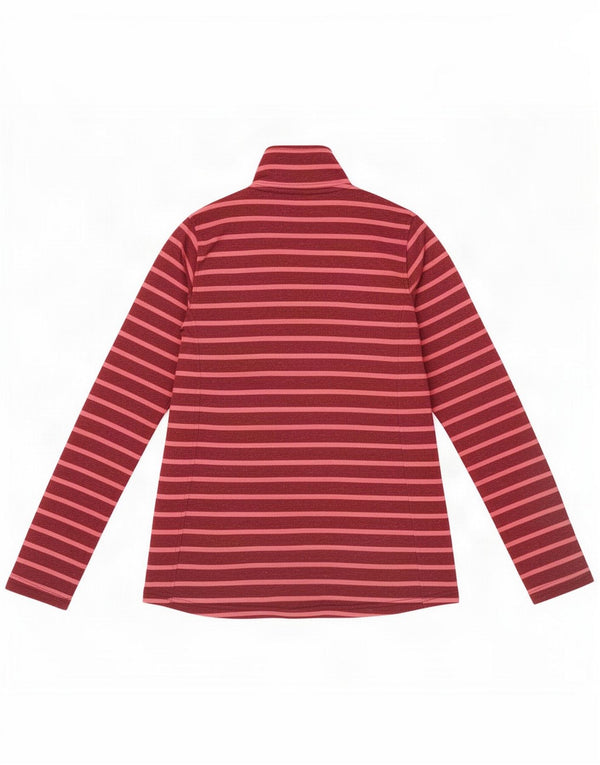 Mountain Warehouse feminino com zíper e manga comprida UK 6 XS listrado marrom