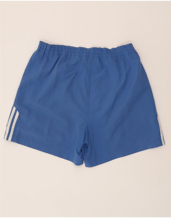 Shorts esportivos masculinos Adidas médio azul poliéster