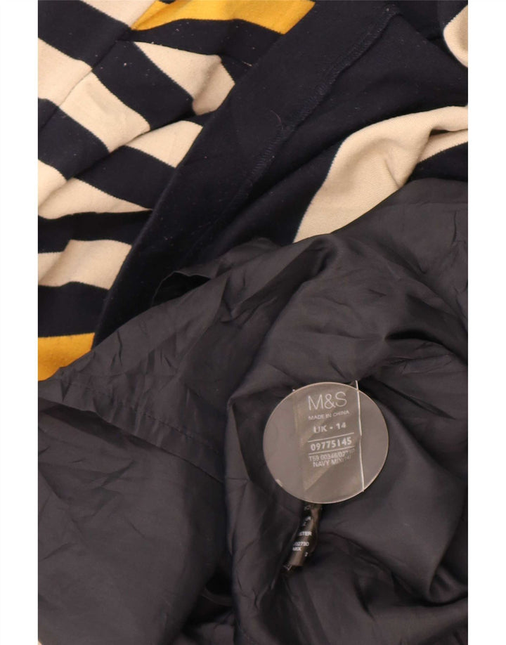 Vestido bainha feminino Marks & Spencer Reino Unido 14 médio listrado azul marinho
