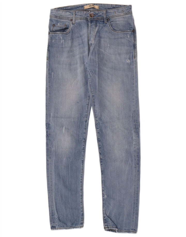 Liu Jo Mens Slim Jeans W30 L32 Azul Algodão