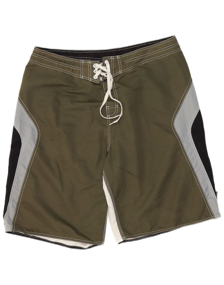 Shorts de natação masculino Rip Curl XL Khaki Colourblock Poliéster