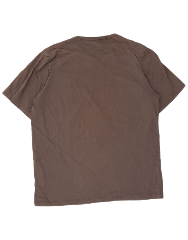 Camiseta feminina Hugo Boss UK 18 XL algodão marrom