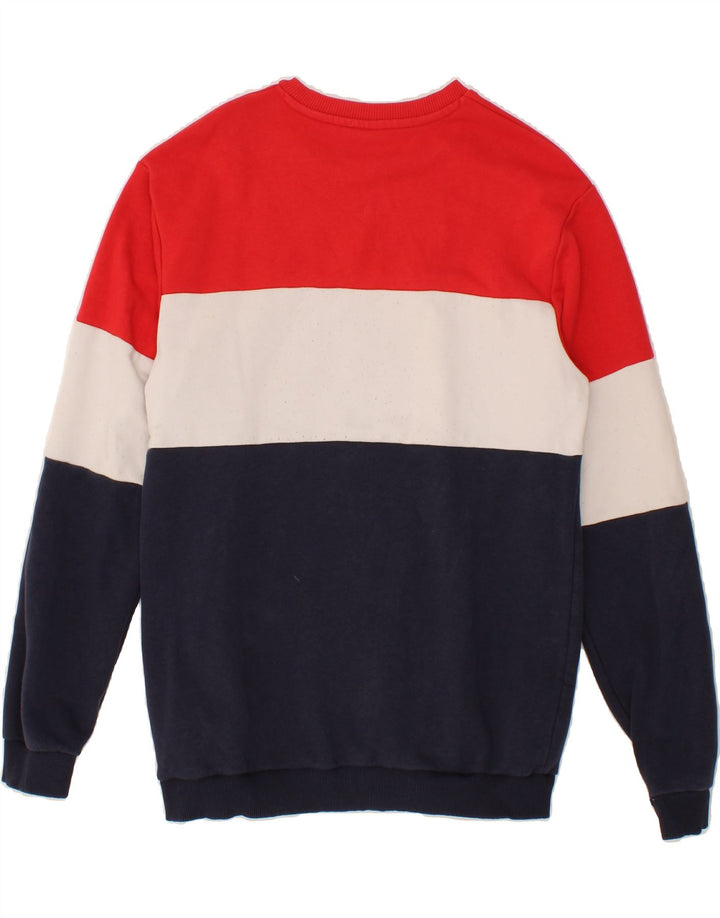 FILA Moletom Gráfico Masculino Jumper Médio Multicolorido Colorblock