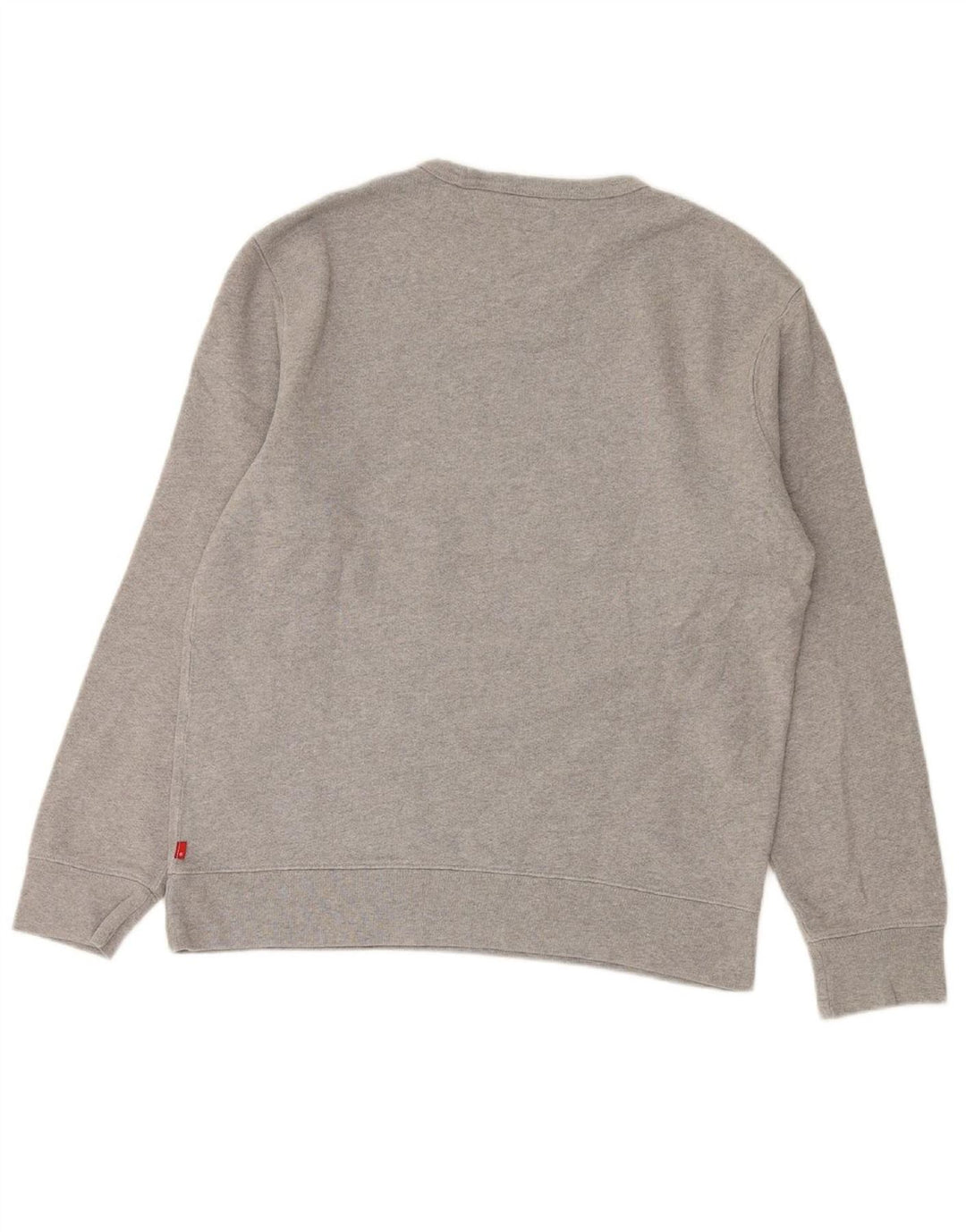 LEVI'S moletom gráfico masculino jumper médio algodão cinza