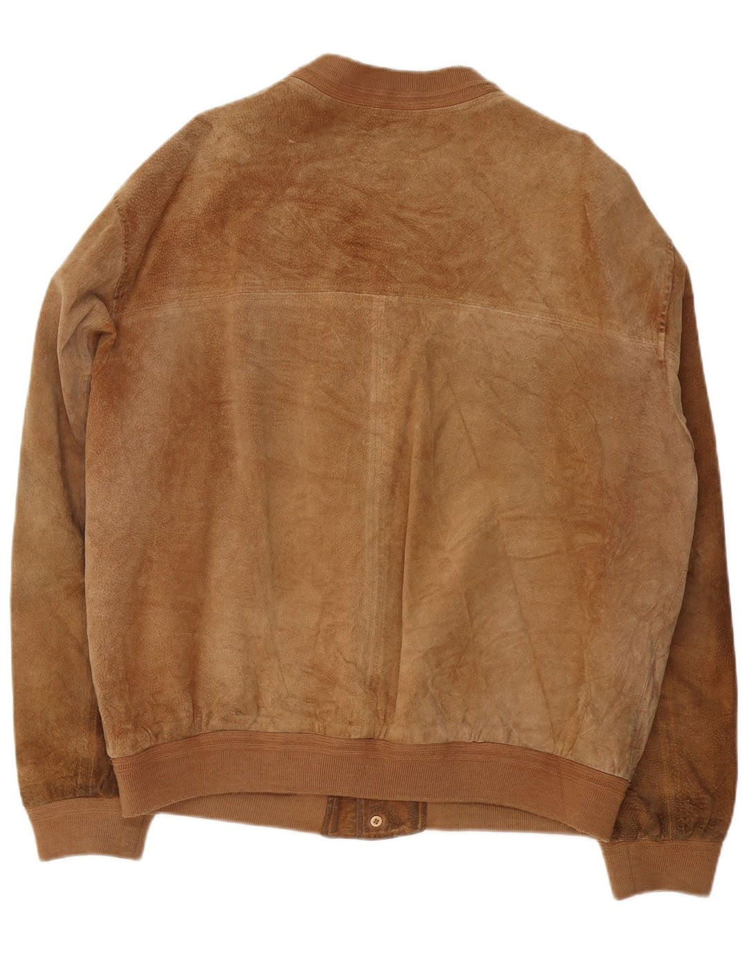 Jaqueta bomber masculina de camurça Essebi IT 54 2XL couro marrom