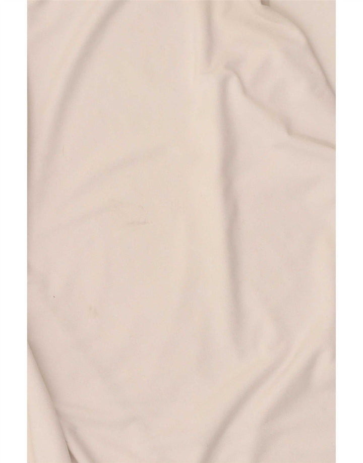 Camiseta feminina Nike Dri Fit Top UK 10 pequena poliéster branca