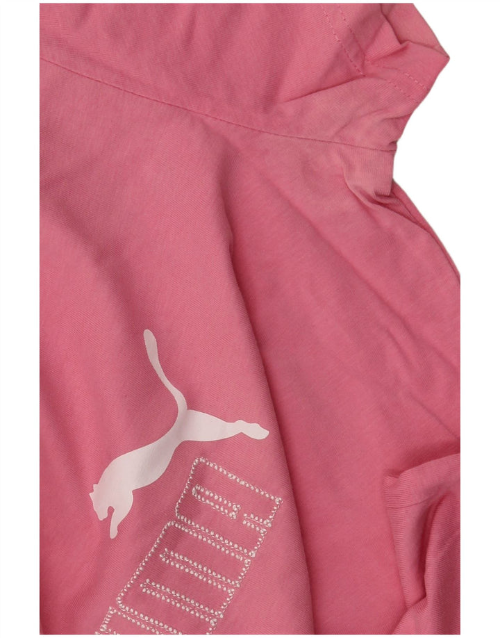 Puma Camiseta Feminina Graphic Top UK 14 Médio Rosa