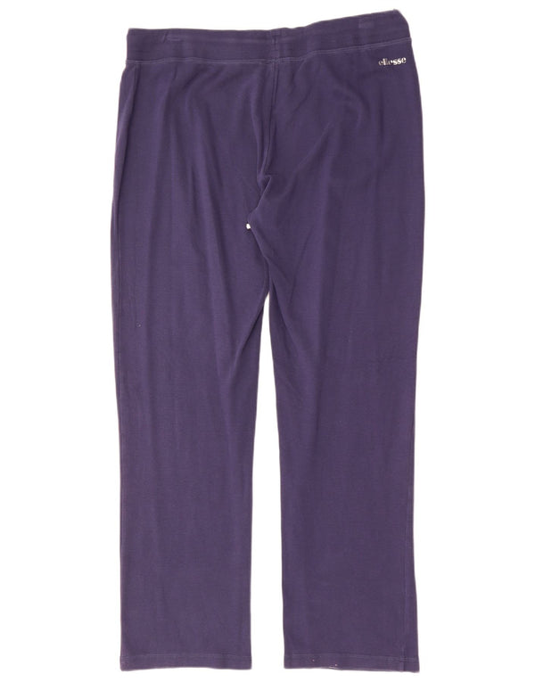 Calça de treino feminina ELLESSE UK 20 2XL algodão azul marinho
