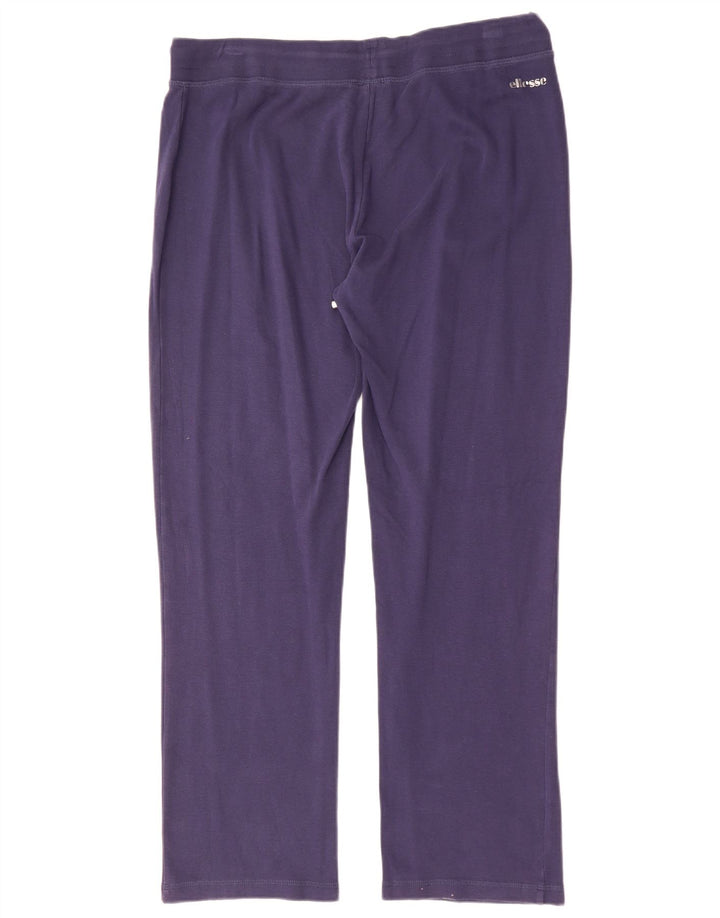 Calça de treino feminina ELLESSE UK 20 2XL algodão azul marinho