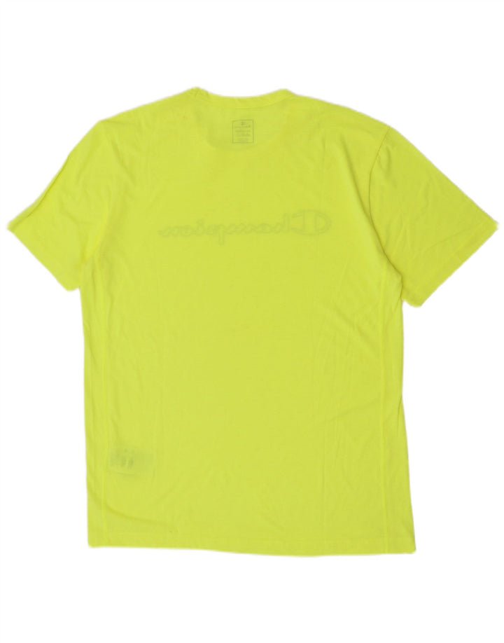 Camiseta masculina gráfica Champion 2XL poliéster amarelo