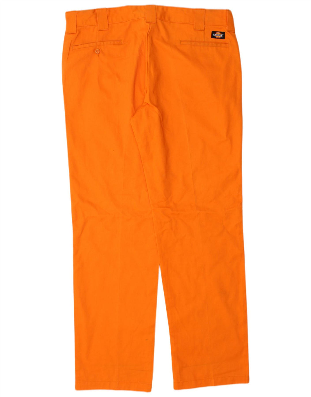 Calças Chino Masculinas Dickies Slim Straight W36 L34 Poliéster Laranja