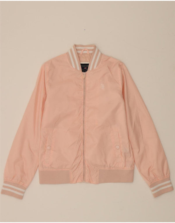 Jaqueta bomber feminina US POLO ASSN UK 10 poliéster rosa pequeno