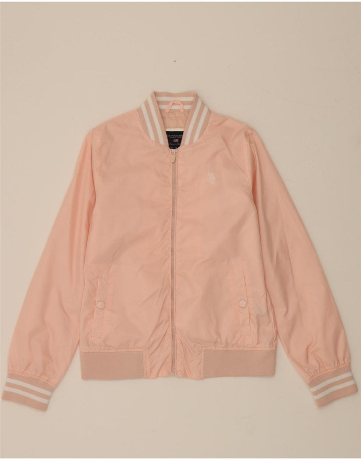 Jaqueta bomber feminina US POLO ASSN UK 10 poliéster rosa pequeno