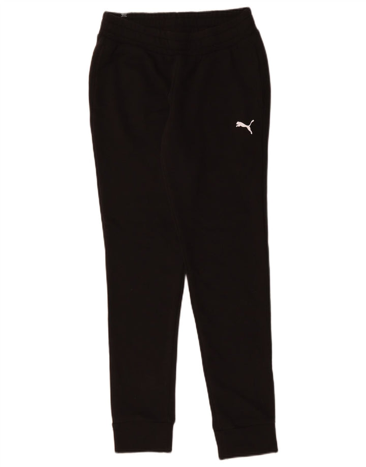 Calça de treino feminina PUMA Joggers UK 6 XS algodão preto