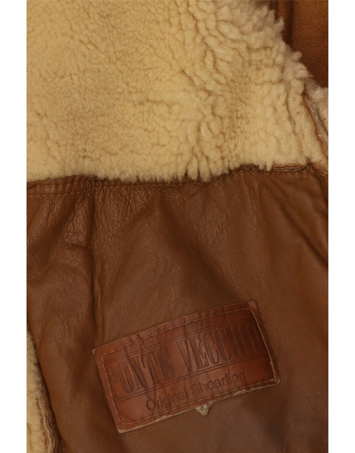 Jaqueta masculina Shearling Ponte Vecchio IT 54 2XL marrom