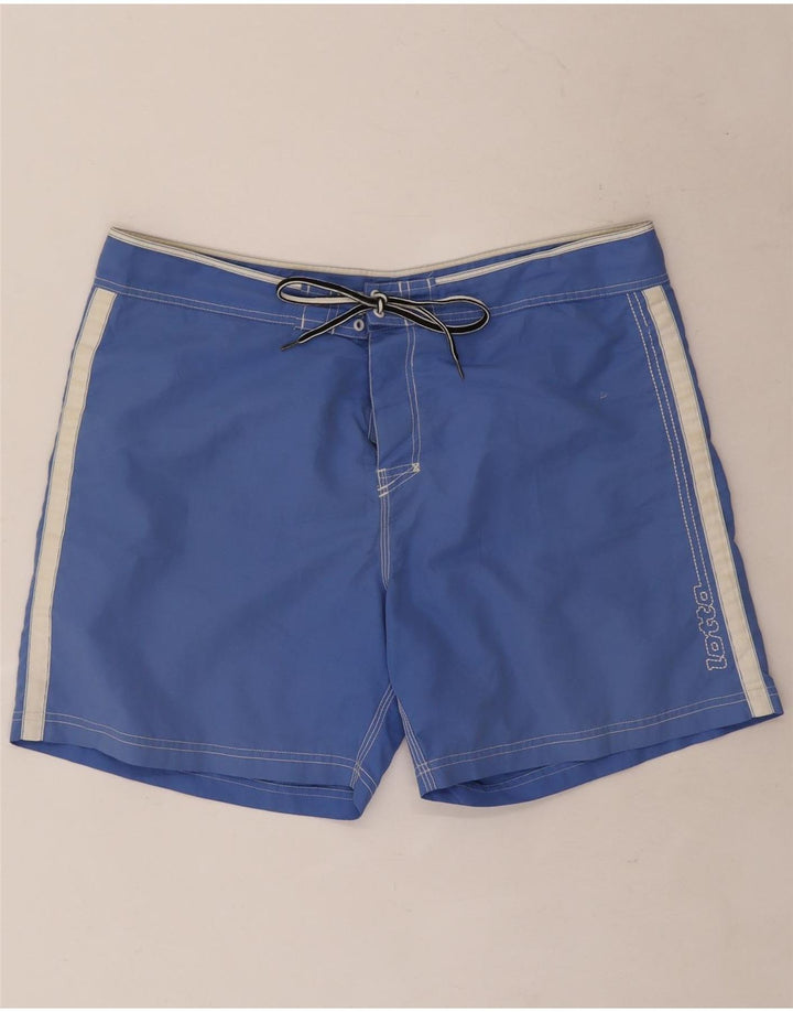 Shorts de natação masculino Lotto grande bloco colorido azul