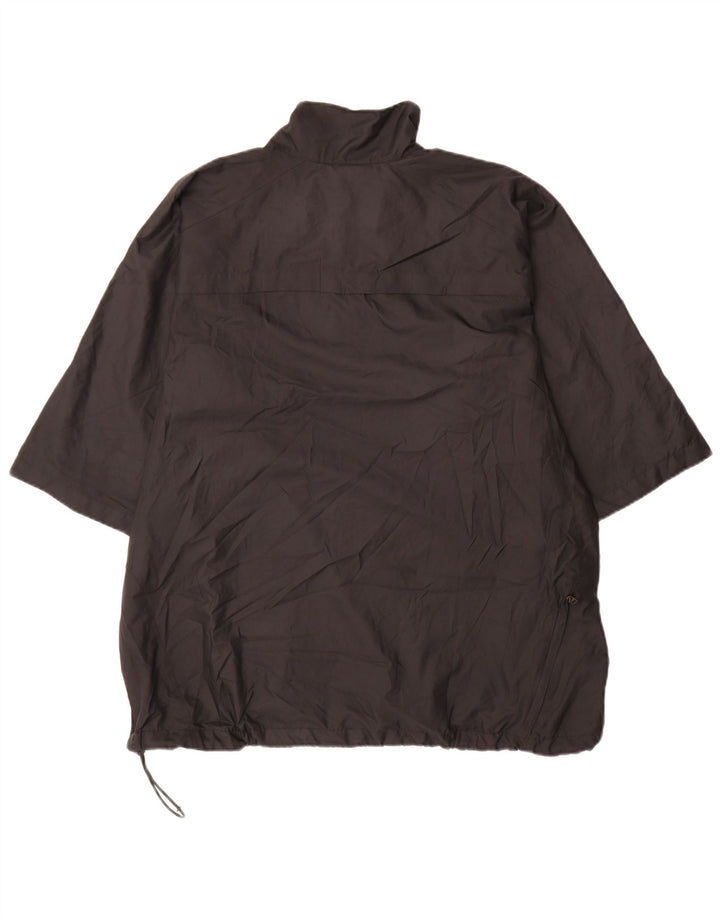 Nike masculino manga curta pulôver agasalho jaqueta superior Reino Unido 45/47 XL preto