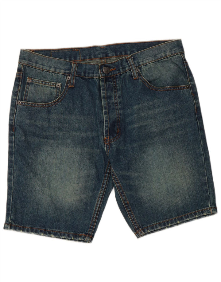 Shorts jeans masculino CHEAP MONDAY W30 algodão azul médio