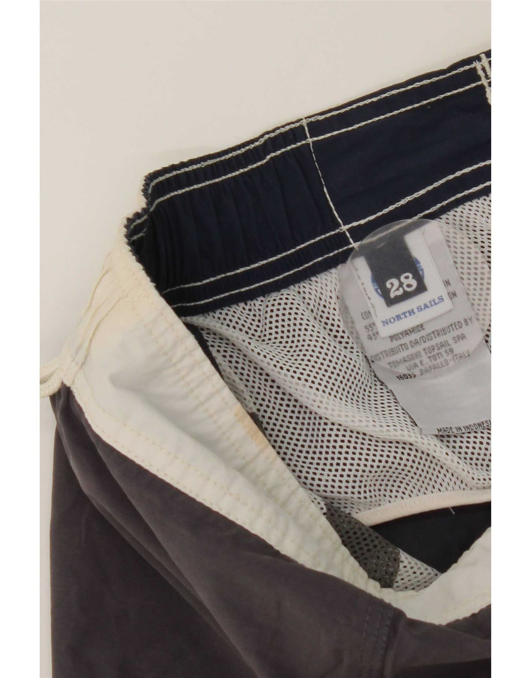 Shorts de natação masculino North Sails pequeno algodão colorblock azul marinho