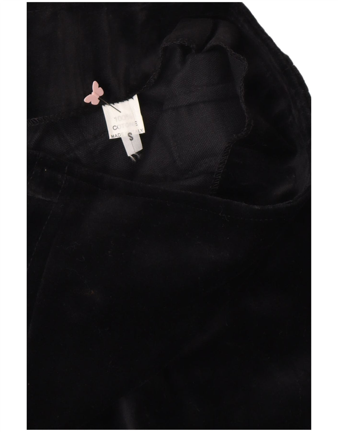 Saia lápis feminina VINTAGE pequena W24 algodão preto