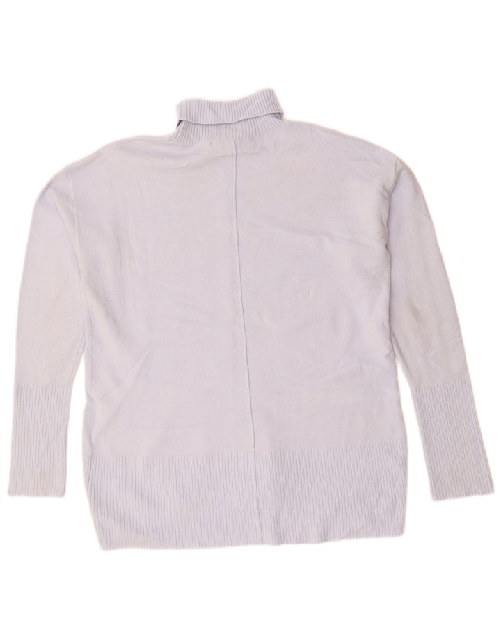 Suéter feminino FRENCH CONNECTION com gola redonda Reino Unido 10 pequeno roxo