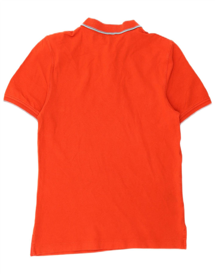CALVIN KLEIN Camisa polo masculina pequena de algodão vermelho