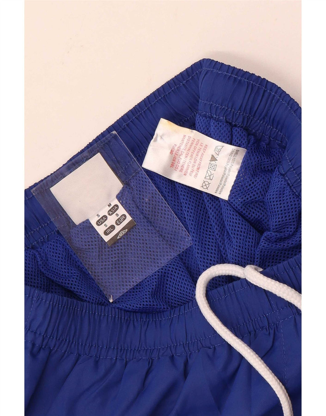Umbro Mens Sport Shorts Pequeno Azul Poliéster