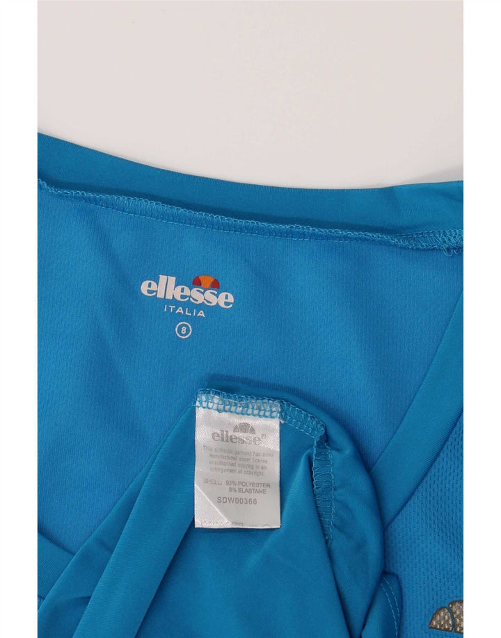 Camiseta feminina Ellesse UK 8 pequena azul poliéster