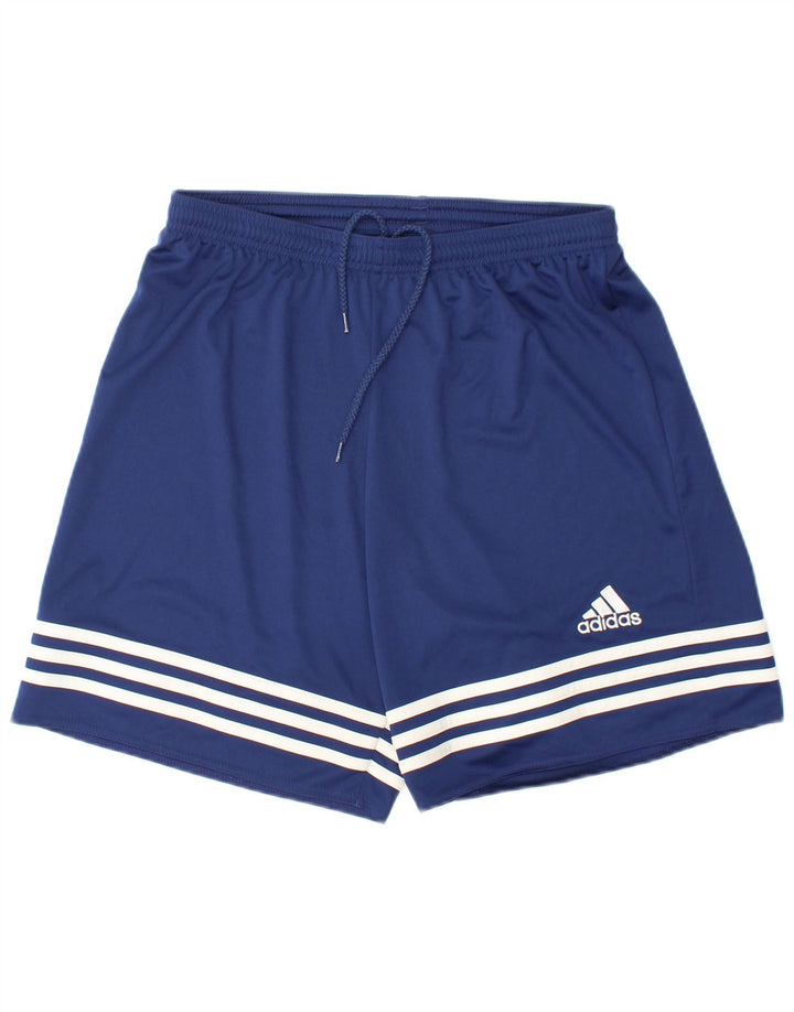 Shorts esportivos masculinos ADIDAS Climalite médio azul marinho poliéster