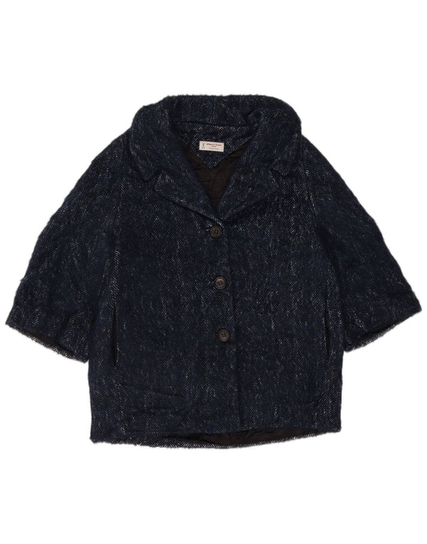 Jaqueta blazer feminina manga 3/4 Alberto Biani IT 42 médio azul marinho