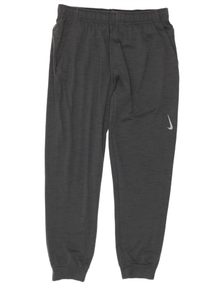 Calça esportiva masculina Nike Dri Fit joggers grande poliéster manchado cinza
