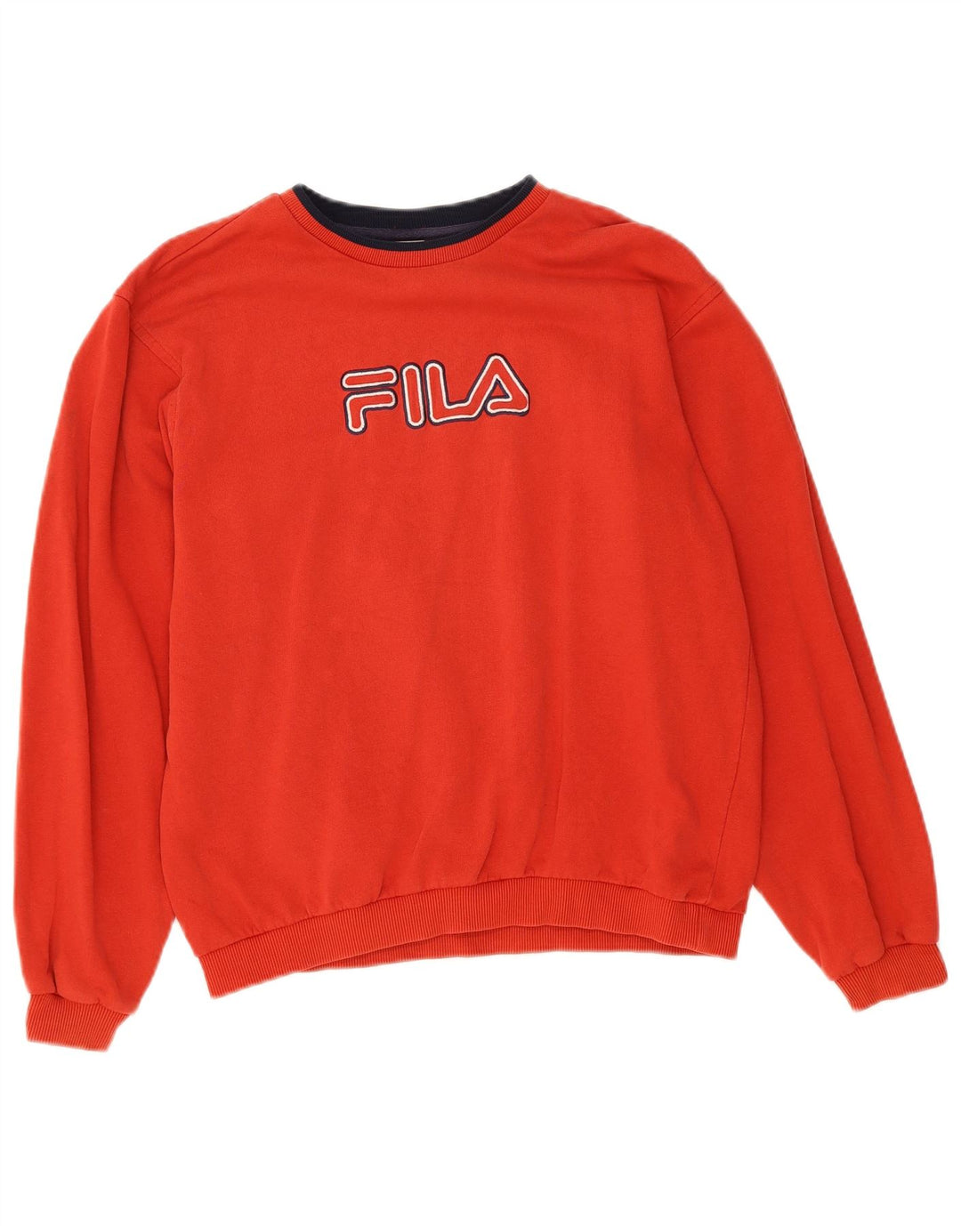 FILA Boys Graphic Sweatshirt Jumper 15-16 Anos XL Vermelho Algodão