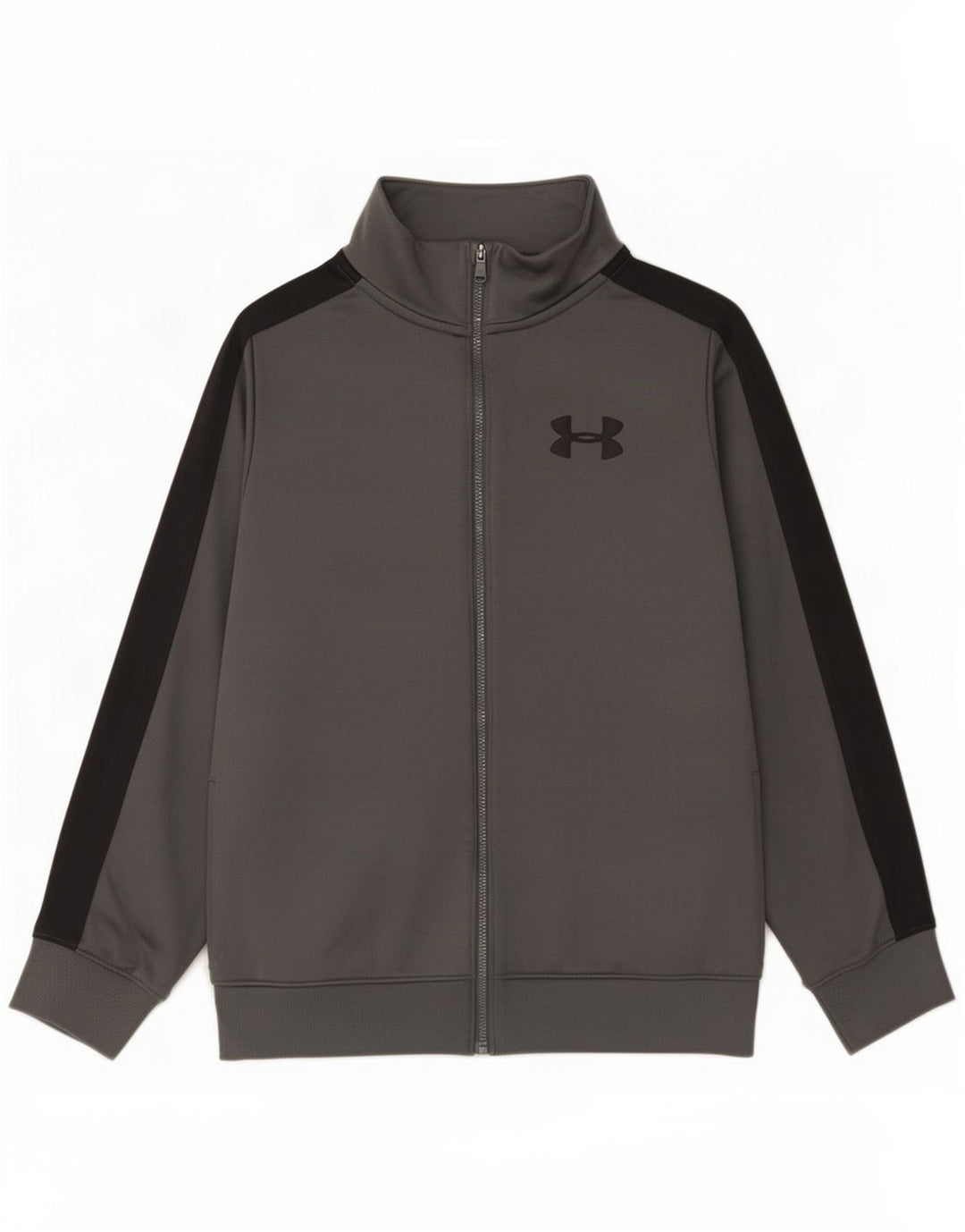 Jaqueta Under Armour Boys Treino Top 9-10 Anos Cinza Médio Colourblock