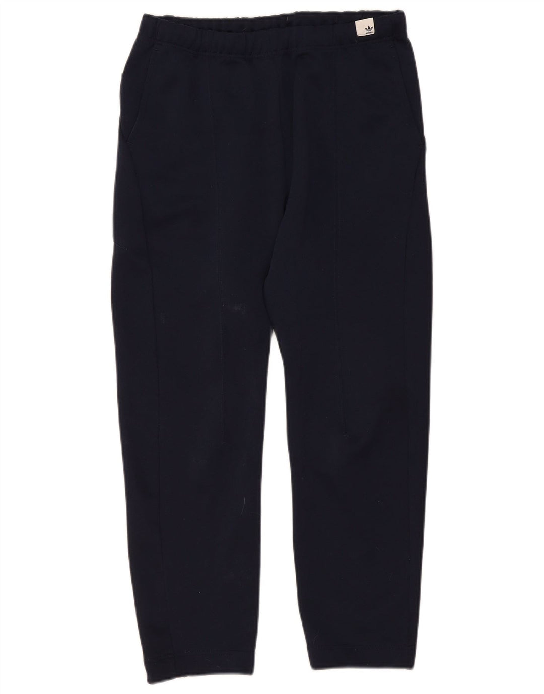 Calça de treino masculina Adidas pequena azul marinho poliéster