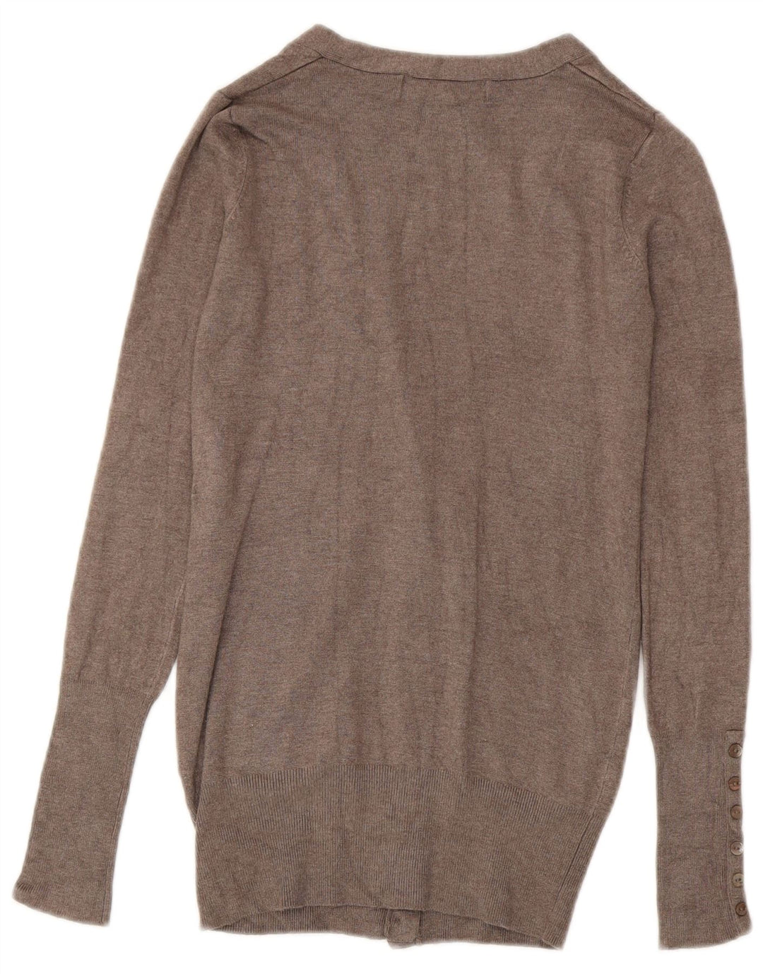 Suéter cardigã feminino ZARA Reino Unido 10 pequeno rayon cinza