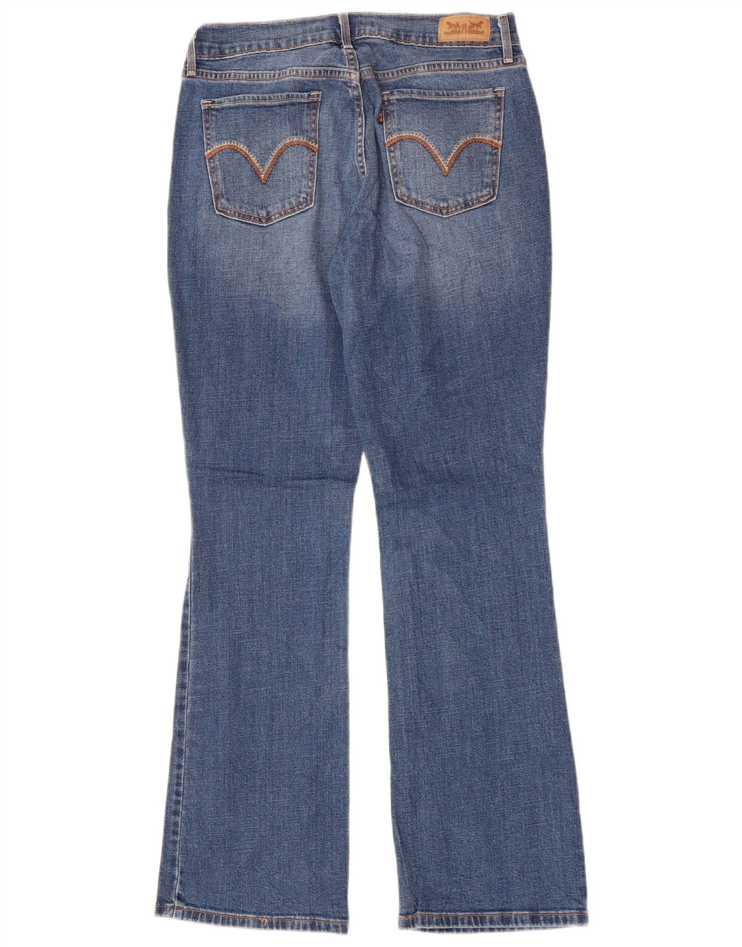 Levi's feminino 515 bootcut jeans US 6 médio W30 L31 algodão azul